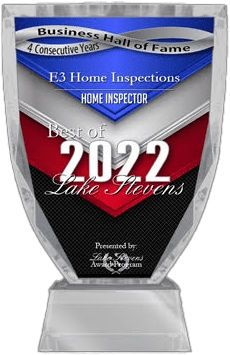E3 best of Lake Stevens 2022 Home Inspection Award